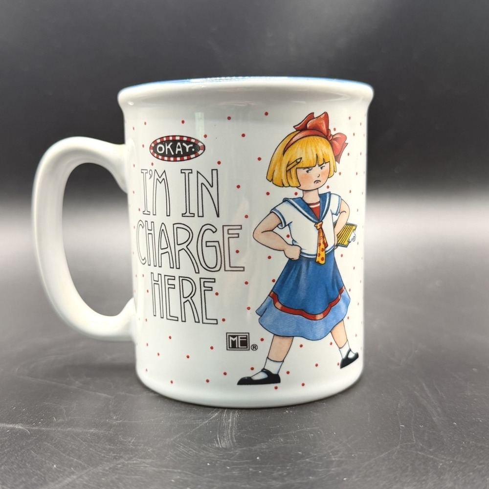 Mary Engelbreit " I'm In Charge"collectible Ceramic mug